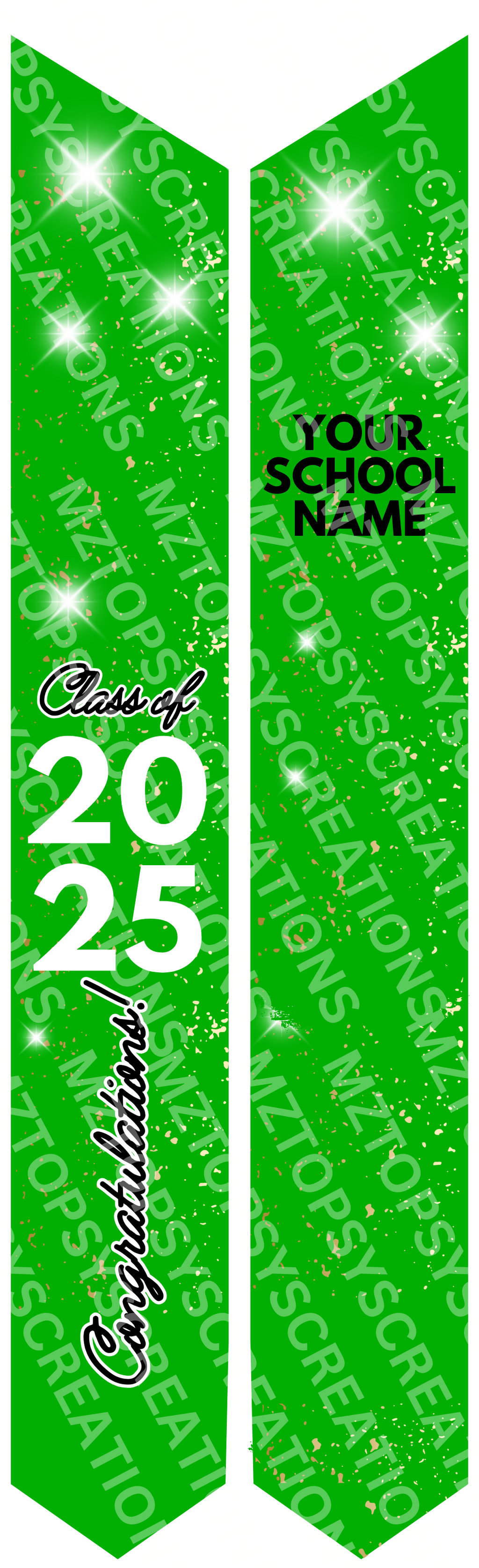 16 Editable Canva 70in Graduation Stoles Digital Files