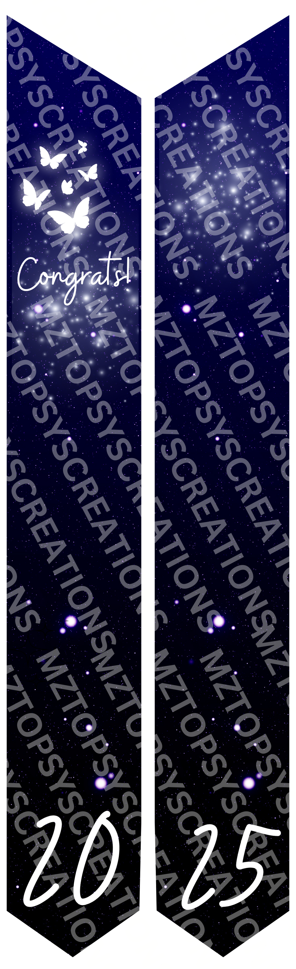 16 Editable Canva 70in Graduation Stoles Digital Files