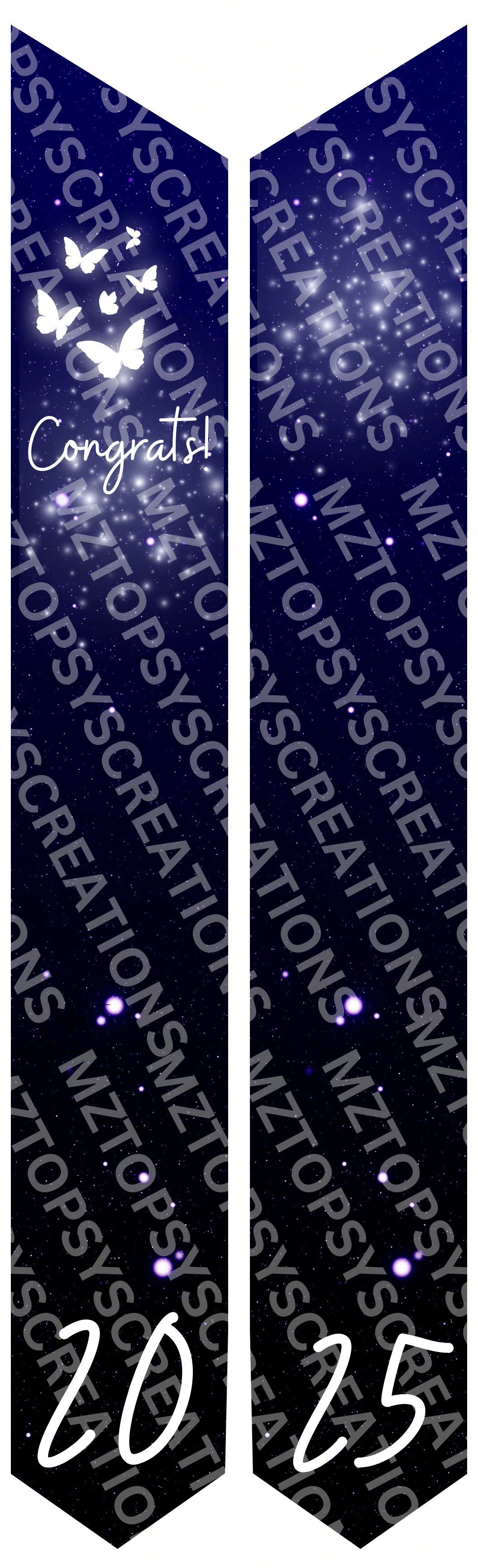 16 Editable Canva 70in Graduation Stoles Digital Files