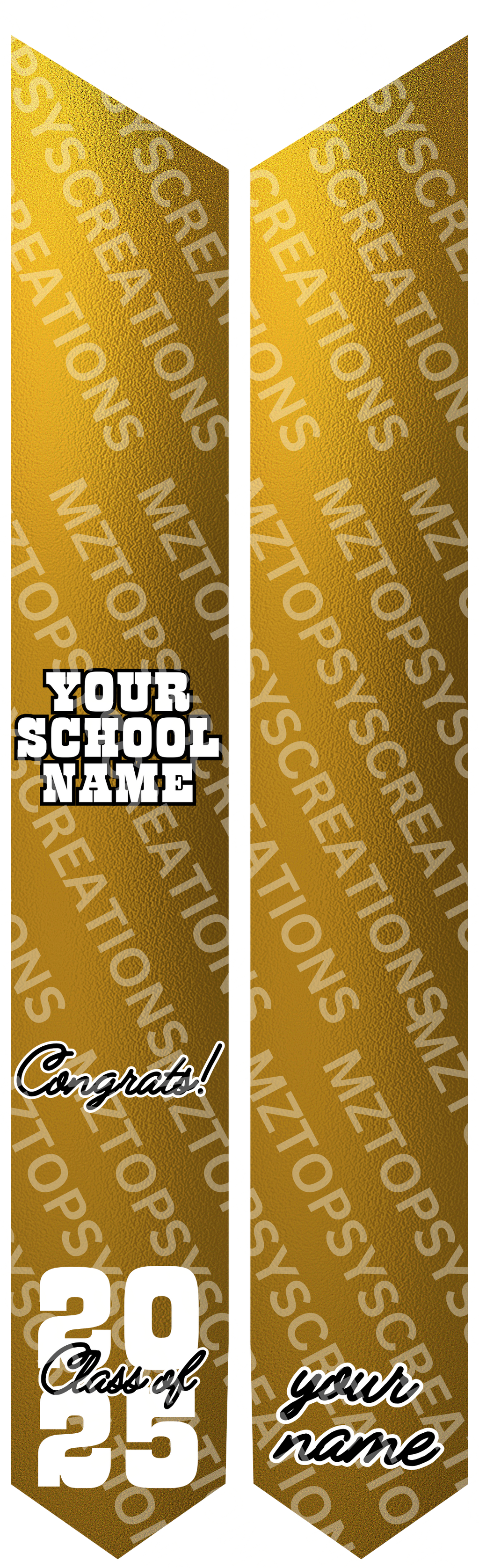 16 Editable Canva 70in Graduation Stoles Digital Files