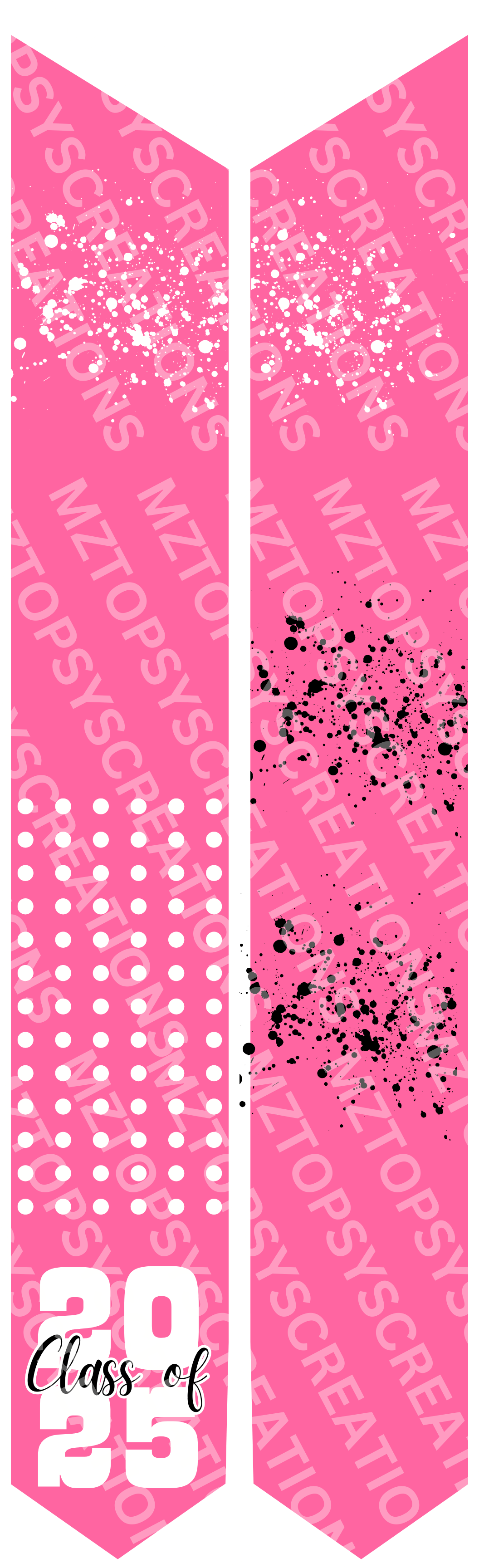 16 Editable Canva 70in Graduation Stoles Digital Files