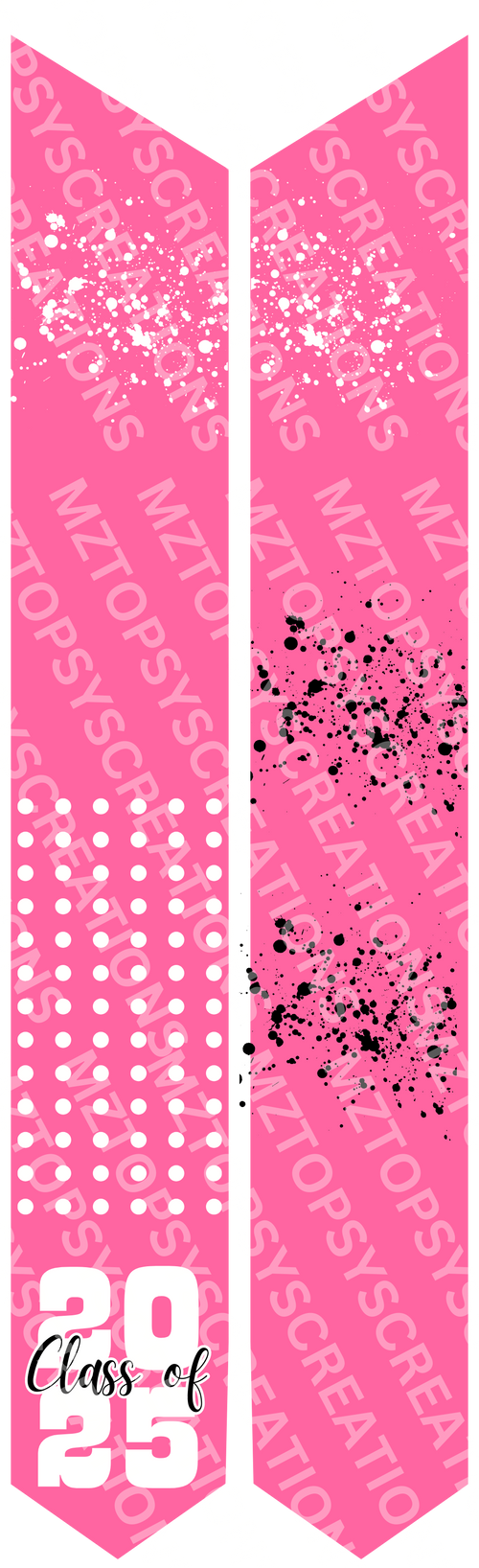 16 Editable Canva 70in Graduation Stoles Digital Files