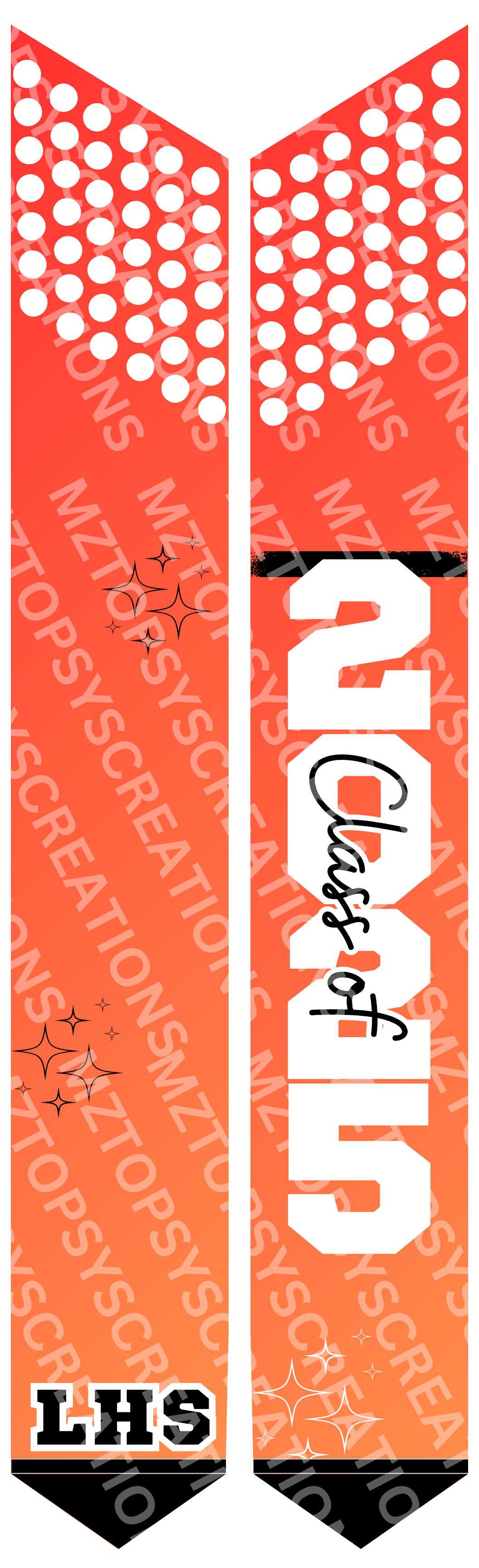 16 Editable Canva 70in Graduation Stoles Digital Files