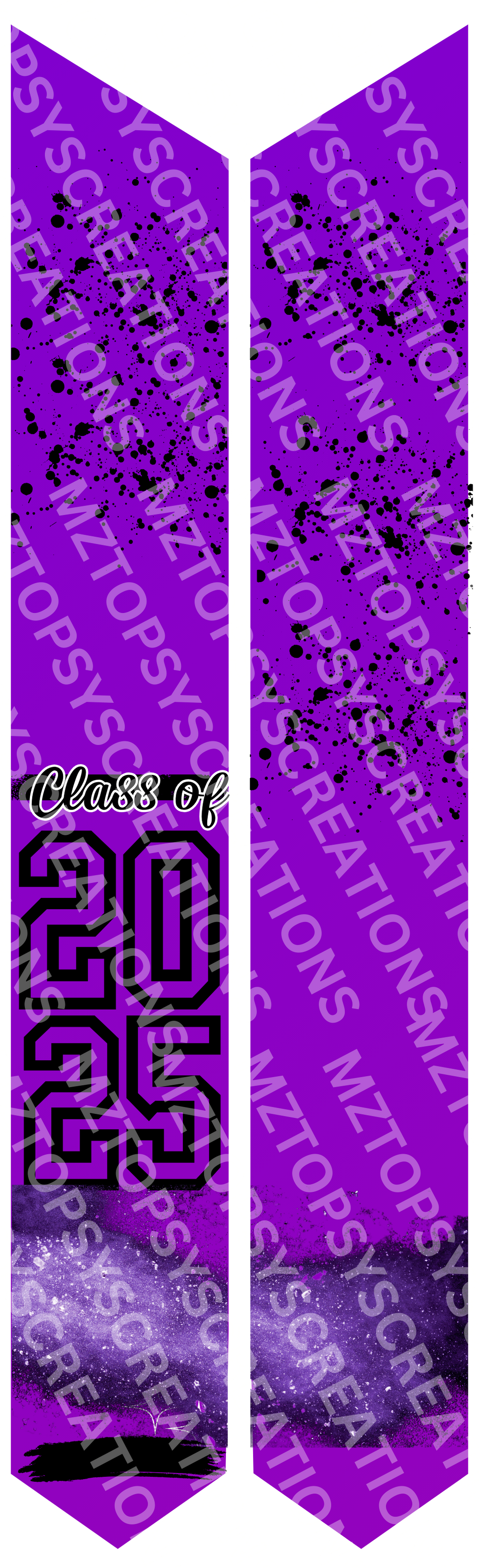 16 Editable Canva 70in Graduation Stoles Digital Files