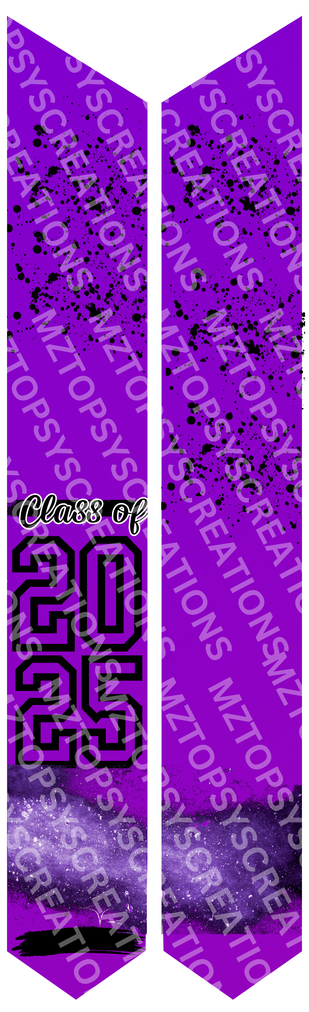 16 Editable Canva 70in Graduation Stoles Digital Files