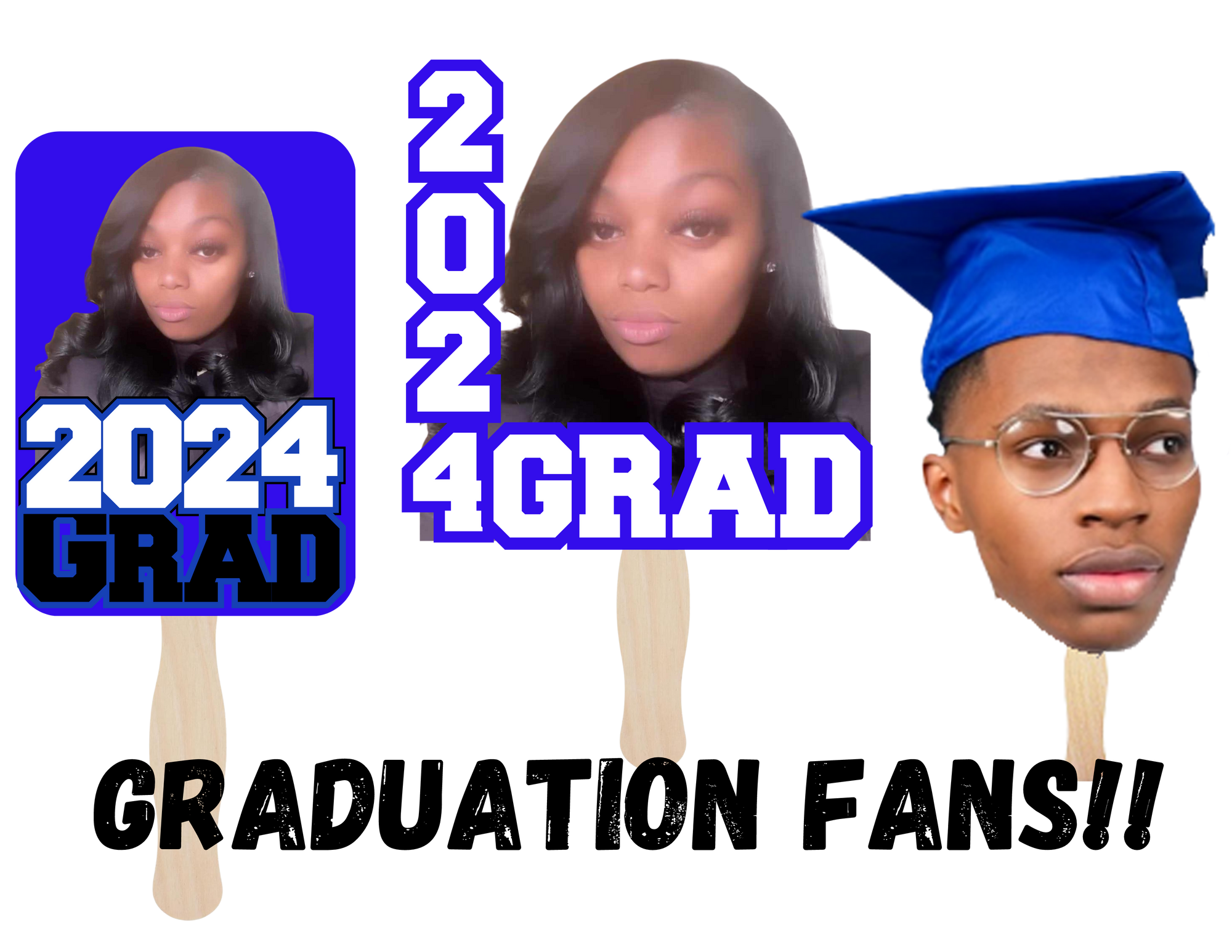 Custom Graduation Fans