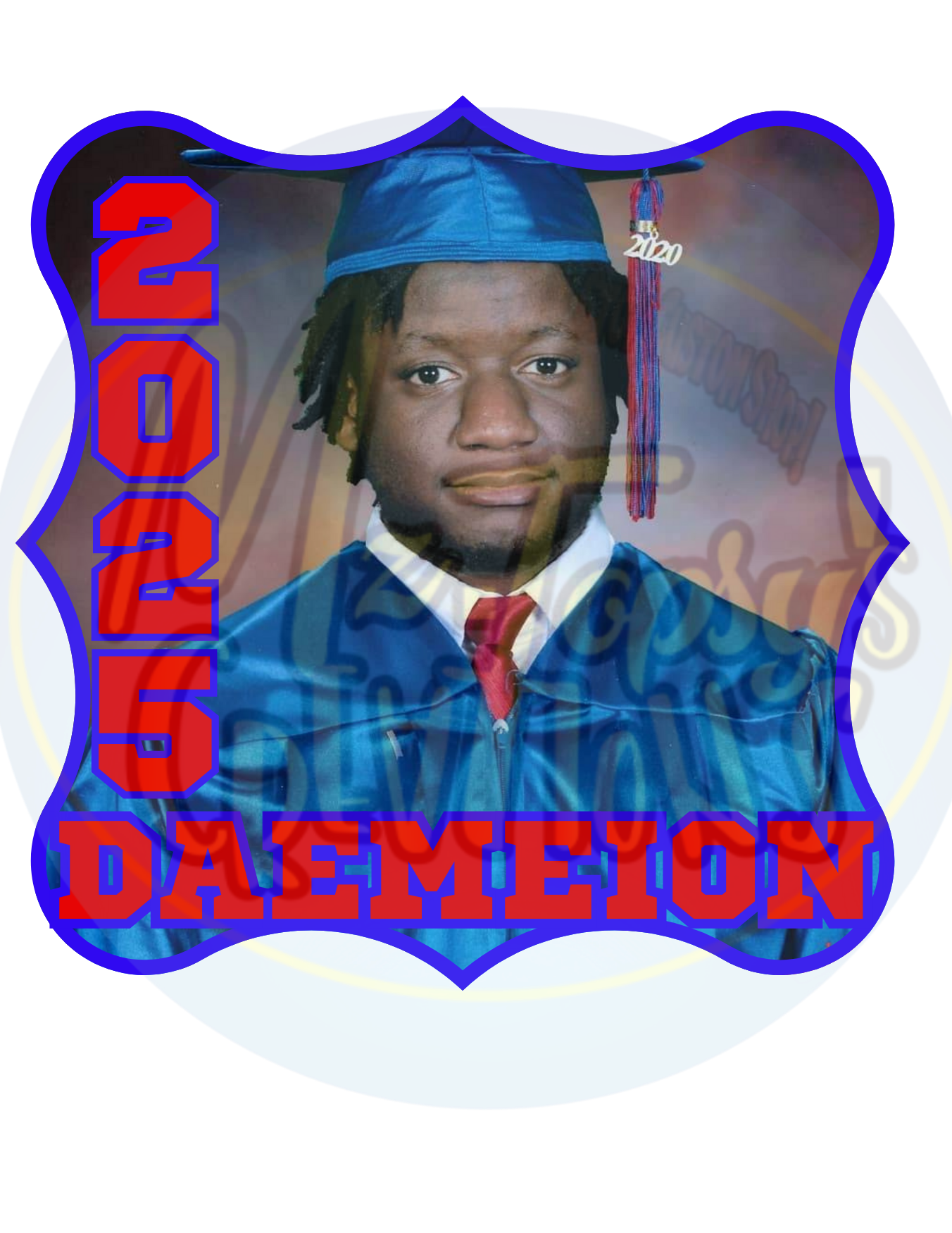 Custom Graduation Fan Template