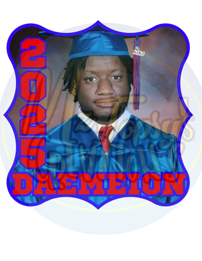 Custom Graduation Fan Template