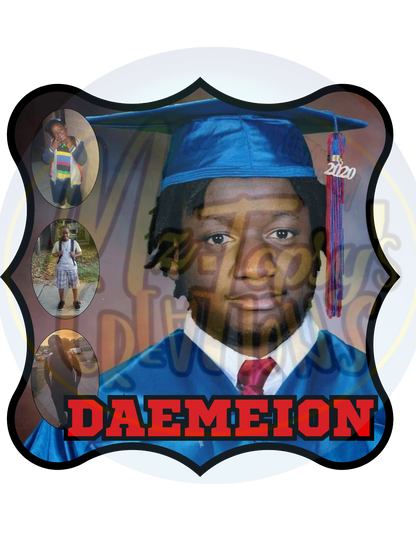 Custom Graduation Fan Template