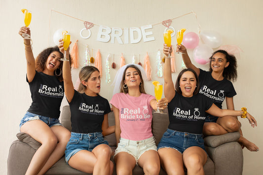 The Real Bride to Be, The Real Bridesmaid, The Real Maid of Honor and The Real Matron of Honor SVG PNG