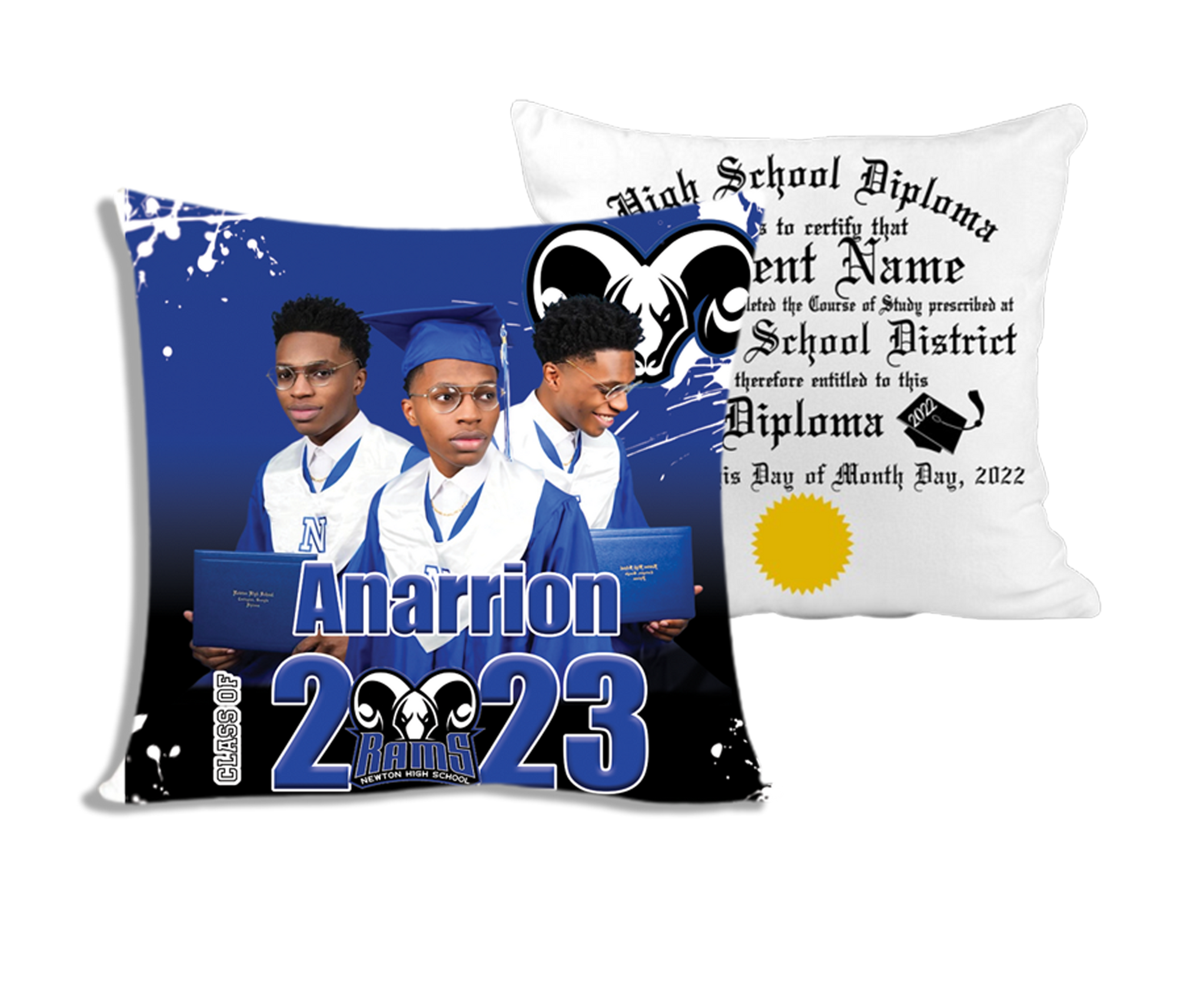 Custom Graduate Diploma Pillow