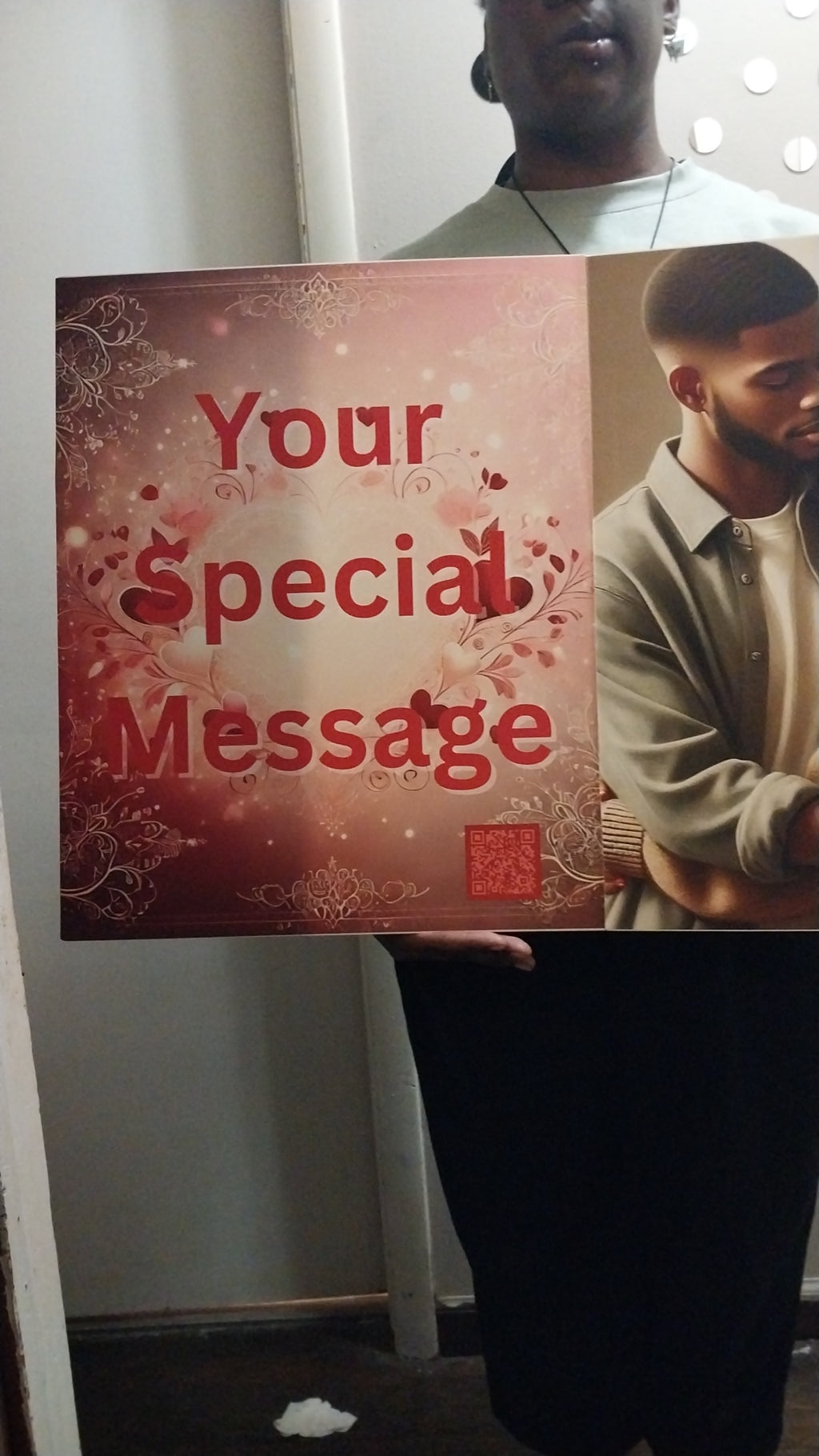 Jumbo 16x20 Valentine Video Card