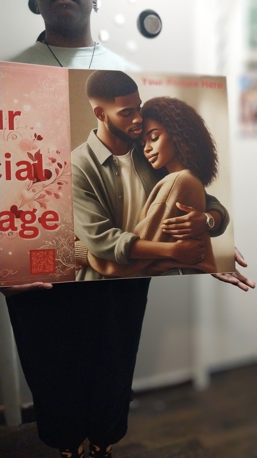 Jumbo 16x20 Valentine Video Card