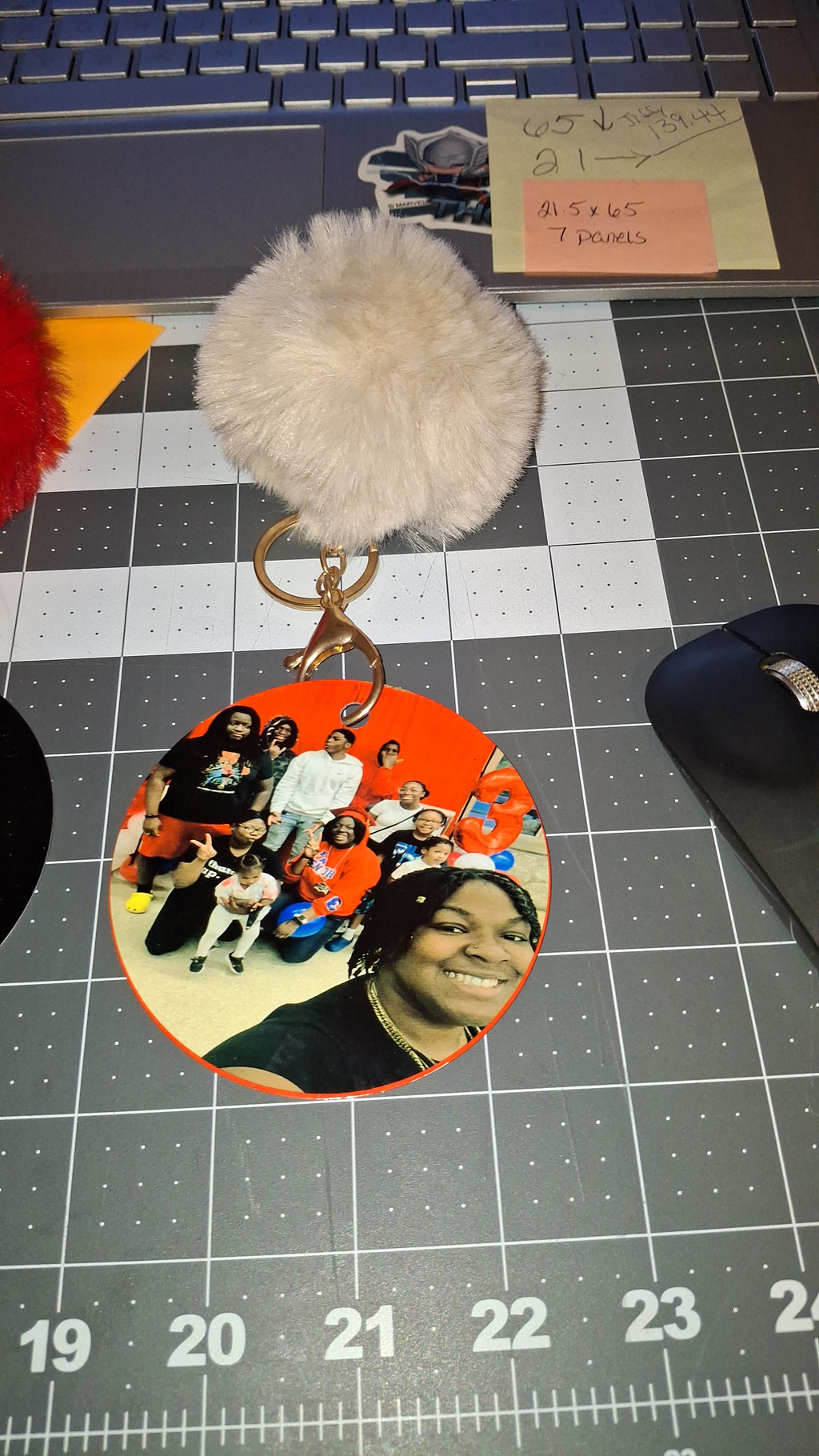 3.5in Custom Double-Sided Keychain