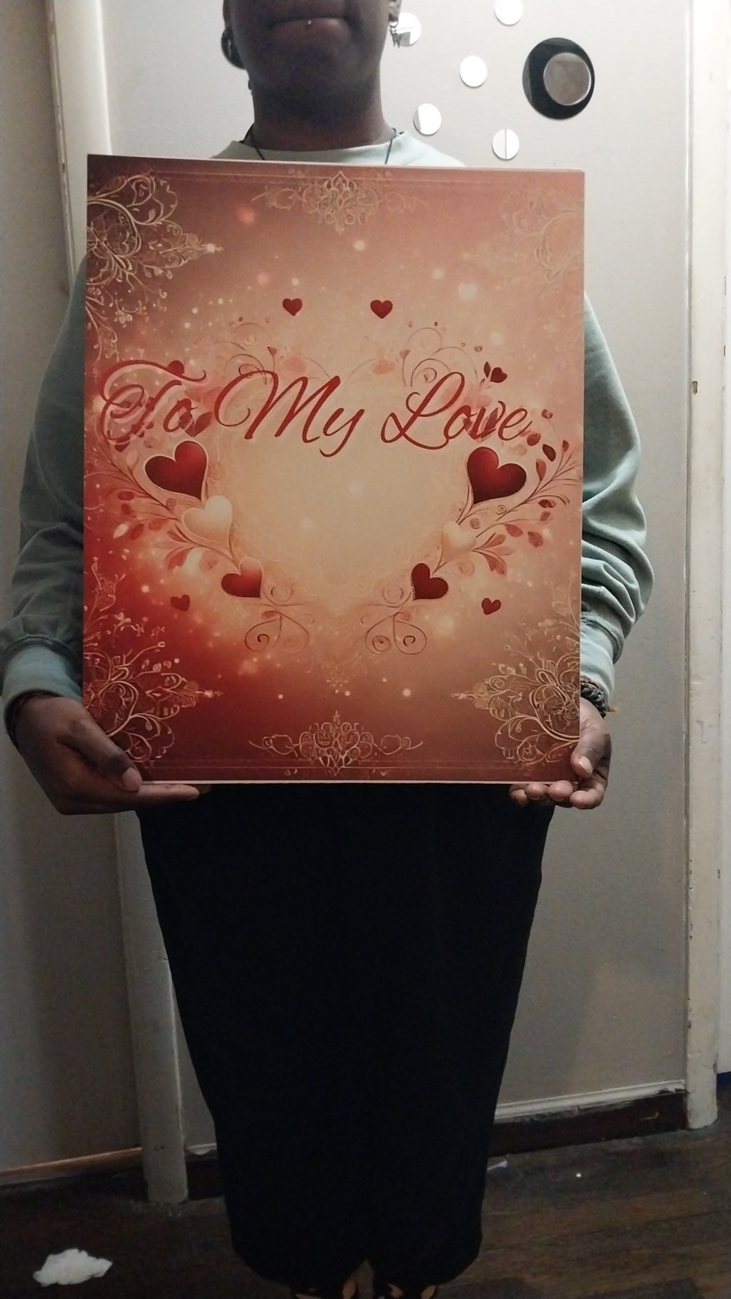Jumbo 16x20 Valentine Video Card