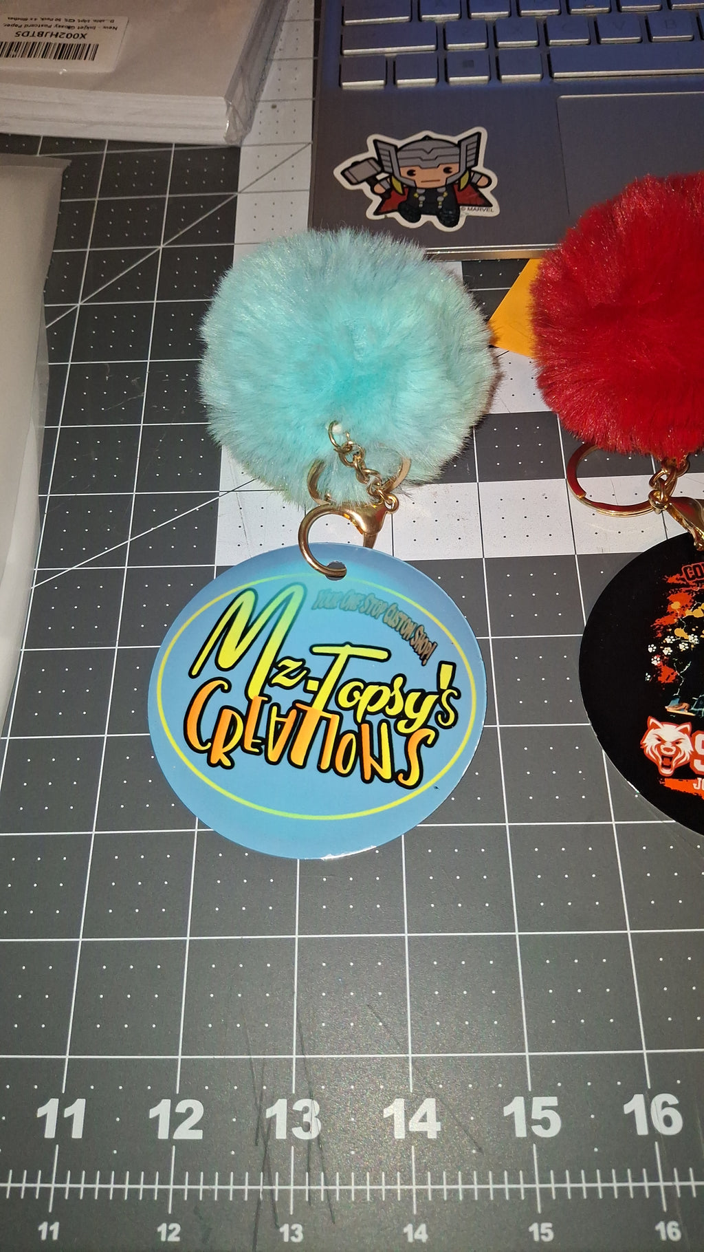 3.5in Custom Double-Sided Keychain