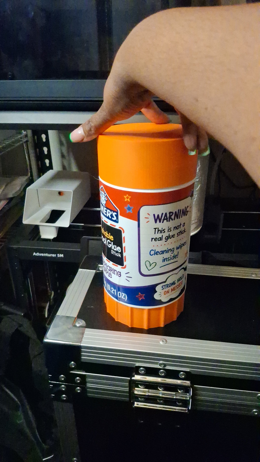 Giant Glue Stick Disinfecting Wipes Holder