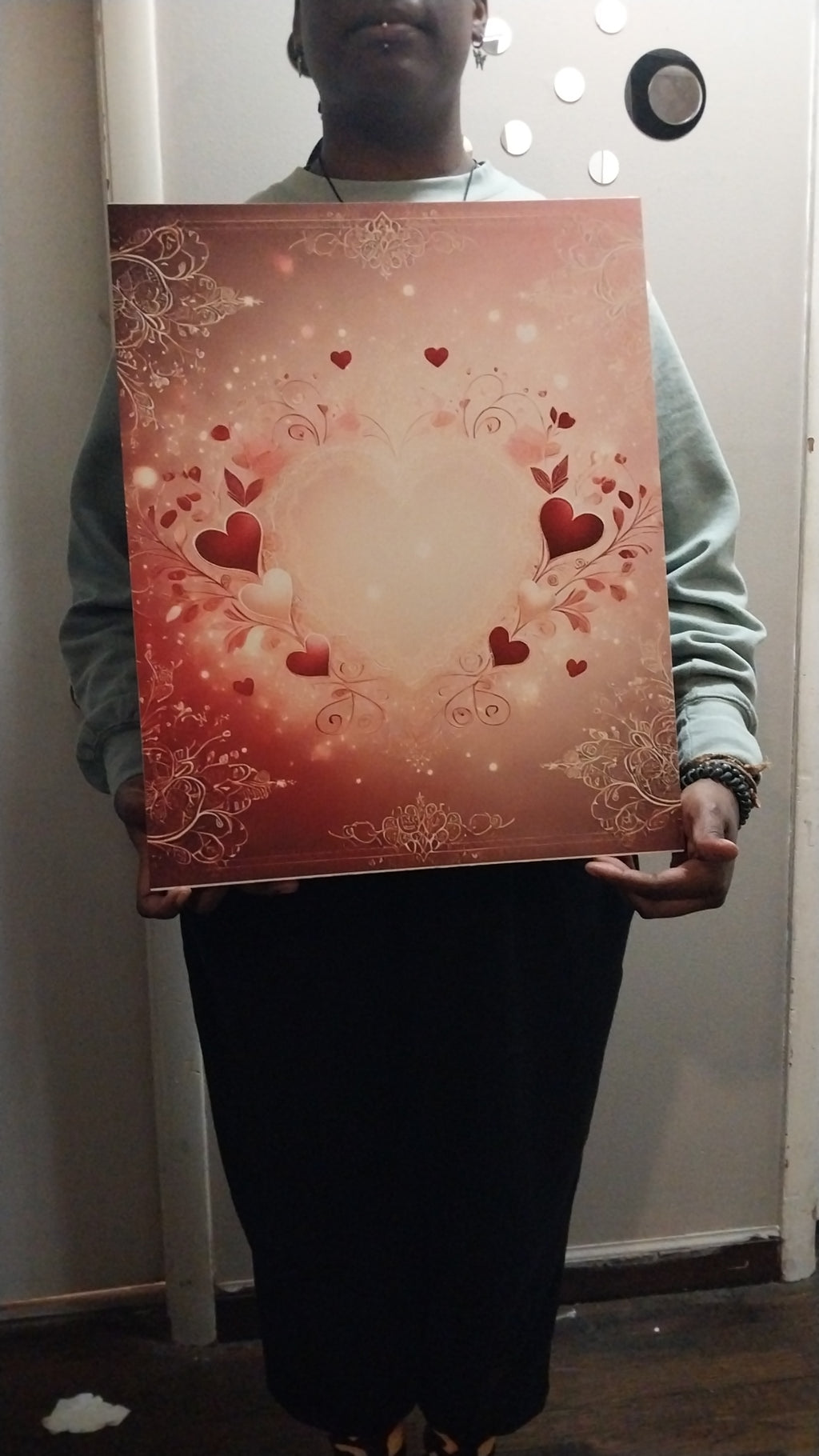 Jumbo 16x20 Valentine Video Card