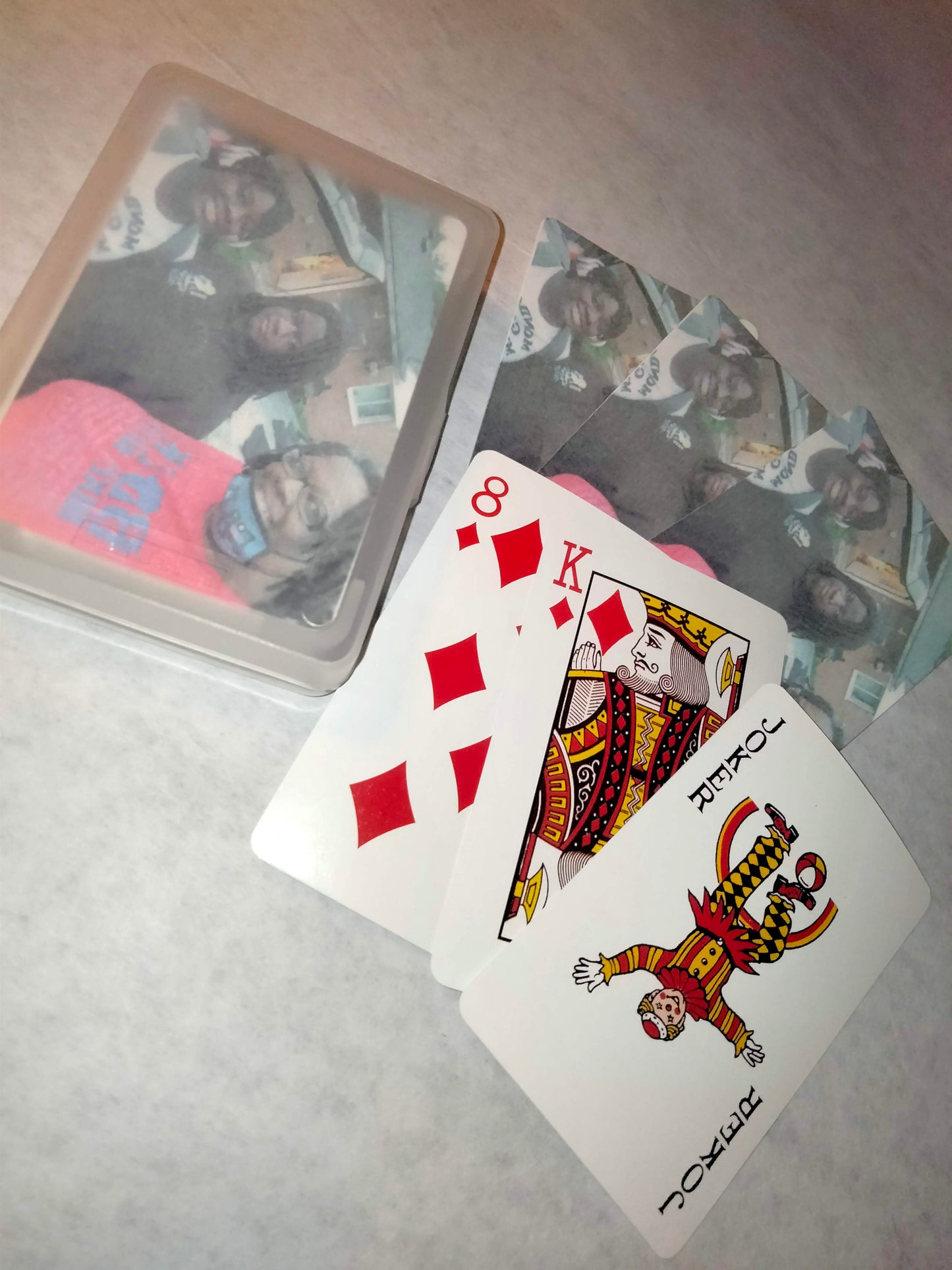 Custom Playing Cards w/ Clear Case