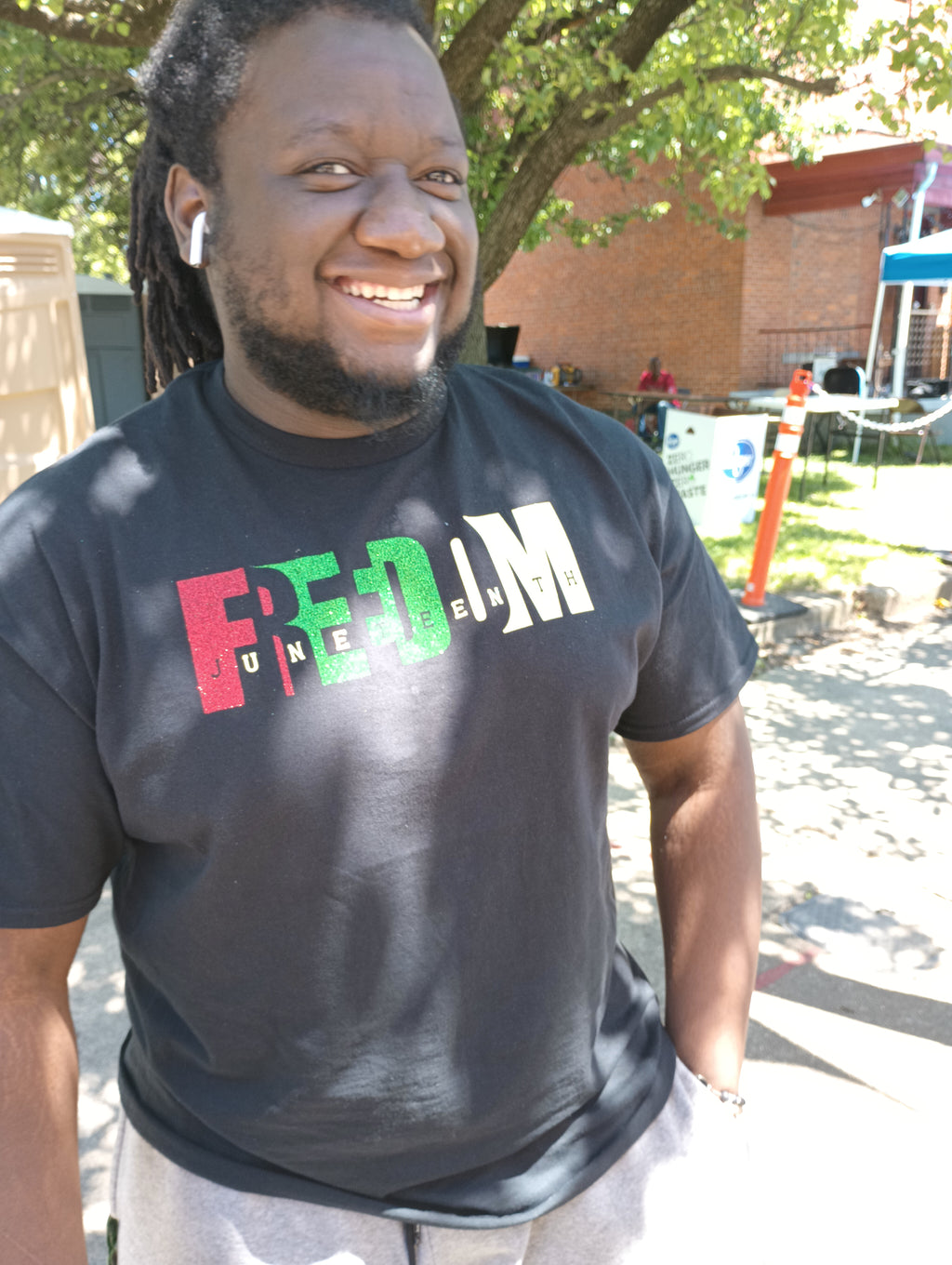 Glitter Juneteenth Freedom Tee