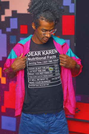 Dear Karen Nutritional Facts Tee